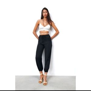 NWT- Zara satin joggers